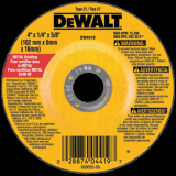 DeWALT DW4514 4-1/2"x1/4"x7/8" Grinding Wheel