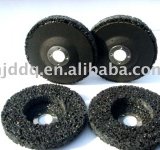 Black with fiberglass backing rust cleaning disc