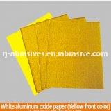 White aluminium oxide paper (yellow front color) no.A10-14