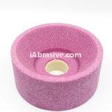 Pink Flaring cup toolroom ceramic grinding wheels for steel surface treatment